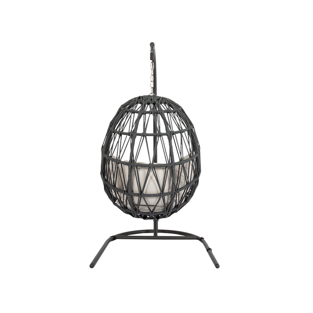 Sunset West Milano Rope and Aluminum Outdoor Hanging Chair