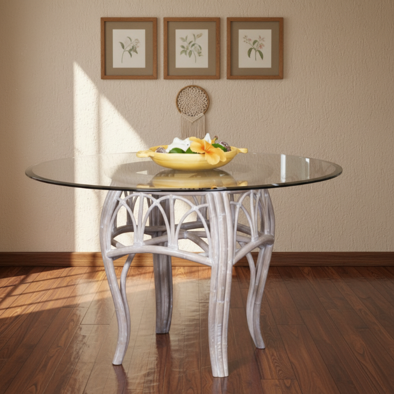 Alexander & Sheridan Cuba Rattan Indoor Dining Table