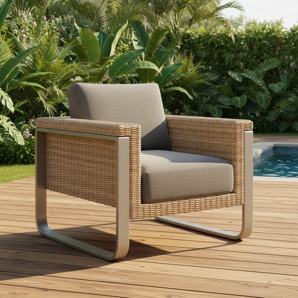 South Sea Rattan Callaway Aluminum Outdoor Chair 2