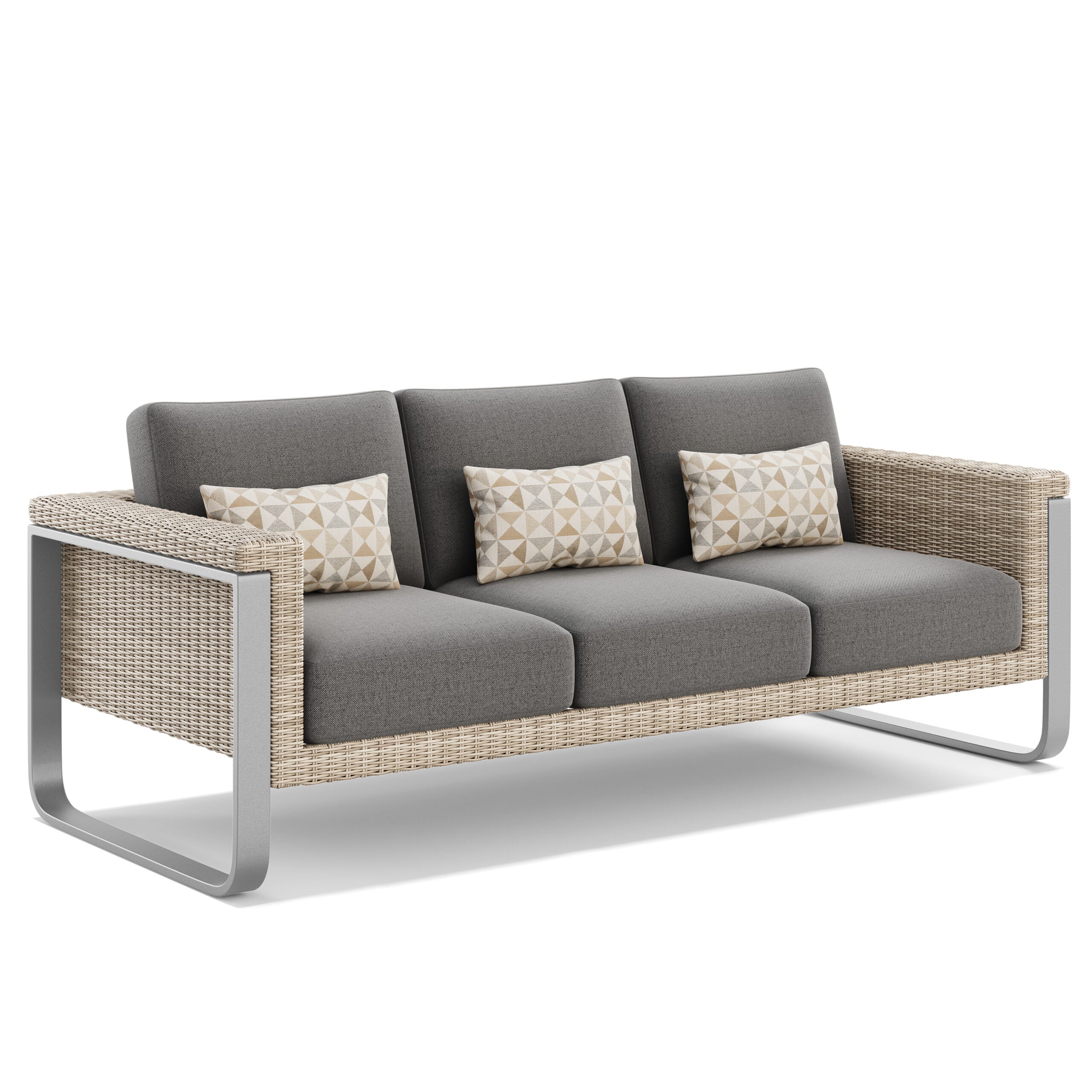 South Sea Rattan Callaway Aluminum Outdoor Sofa