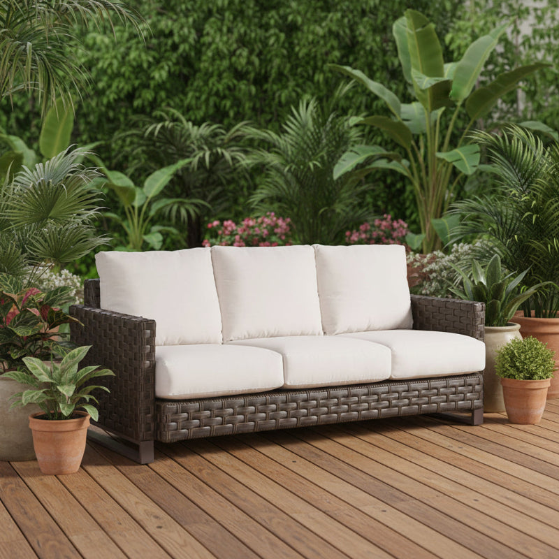 South Sea Rattan Cambridge Wicker Outdoor Sofa