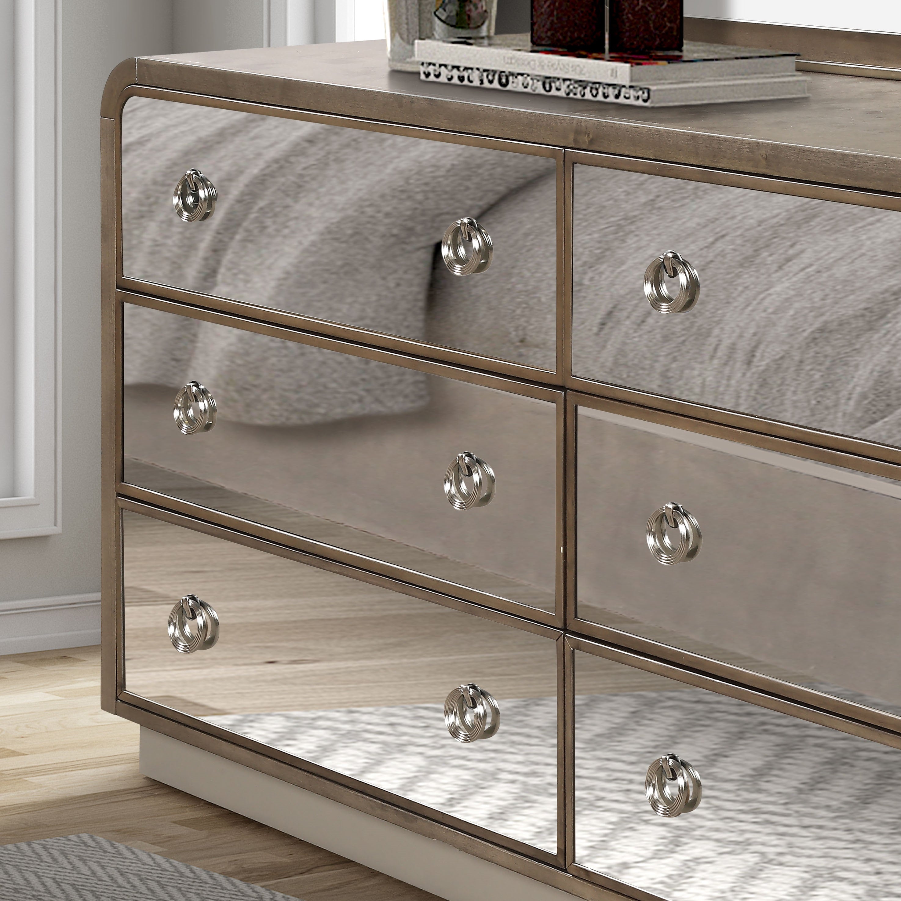 Oasis Home Cascade Wood Indoor Dresser & Mirror