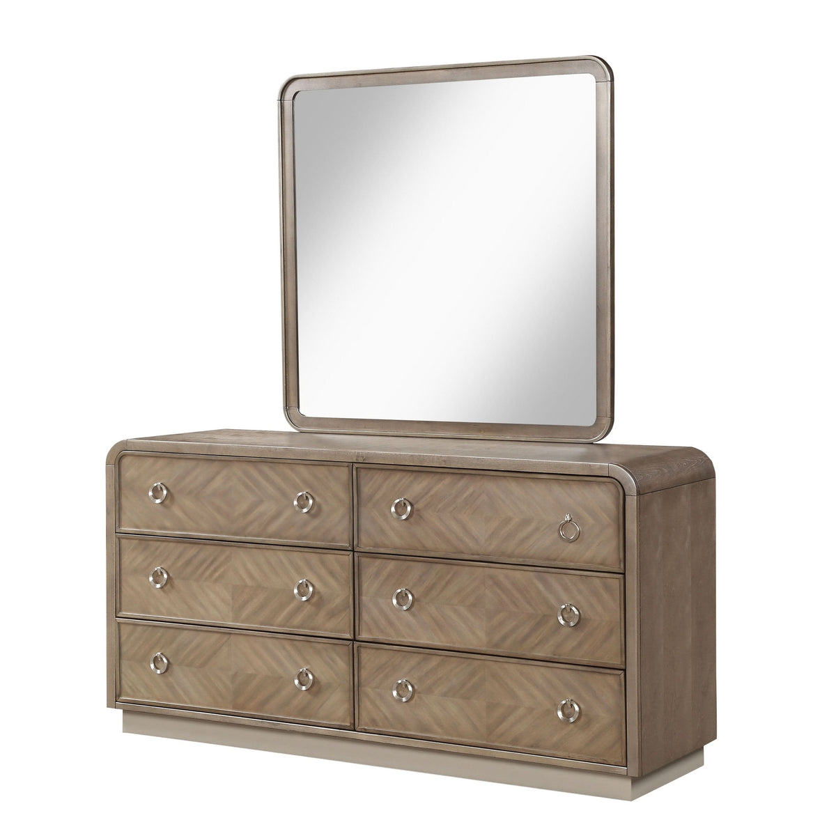 Oasis Home Cascade Wood Indoor Dresser & Mirror
