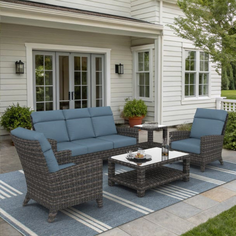 Forever Patio Cavalier Wicker Outdoor 5-Person Seating Set