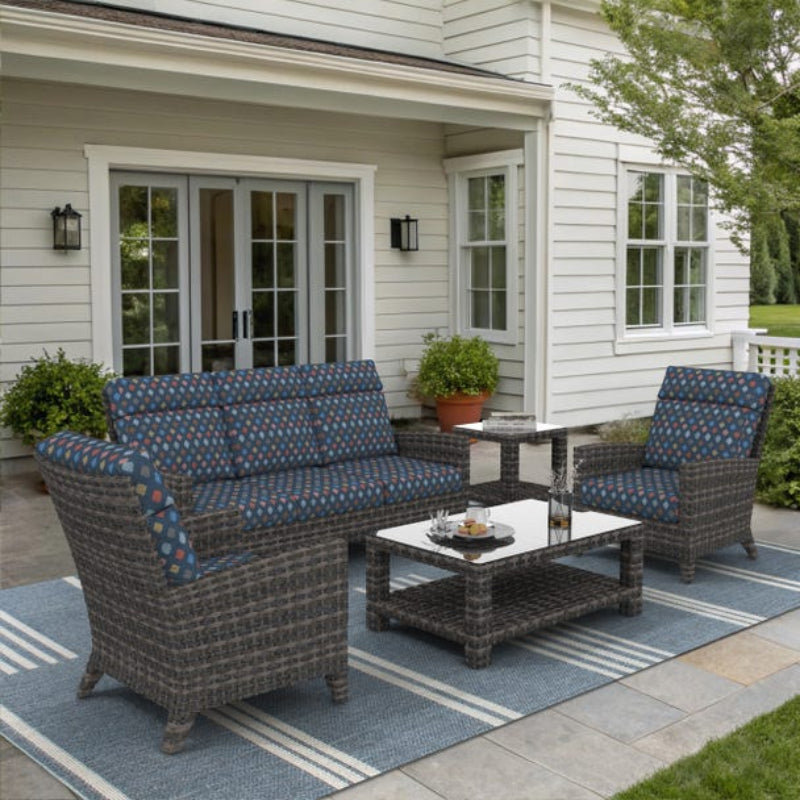 Forever Patio Cavalier Wicker Outdoor 5-Person Seating Set