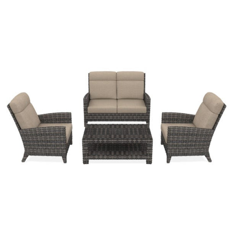 Forever Patio Cavalier Wicker Outdoor 4-Person Conversation Set