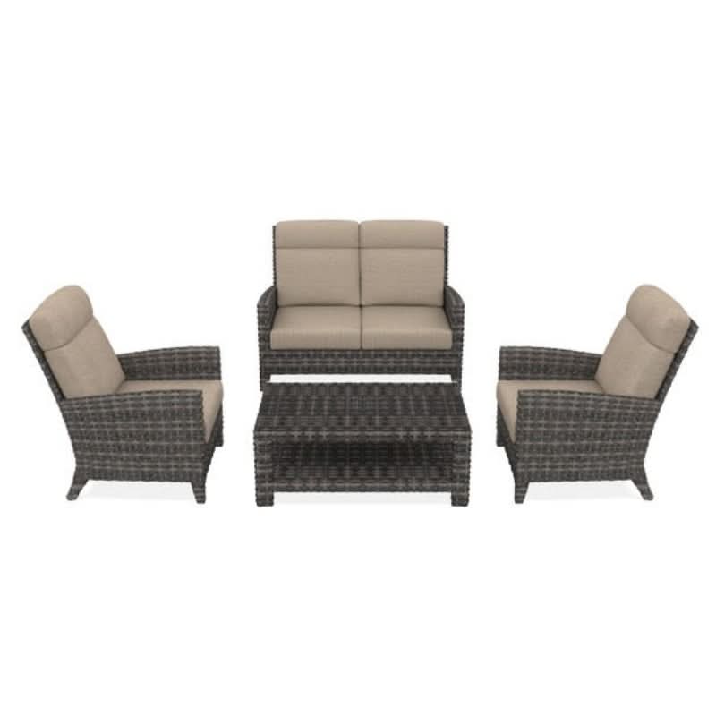 Forever Patio Cavalier Wicker Outdoor 4-Person Conversation Set