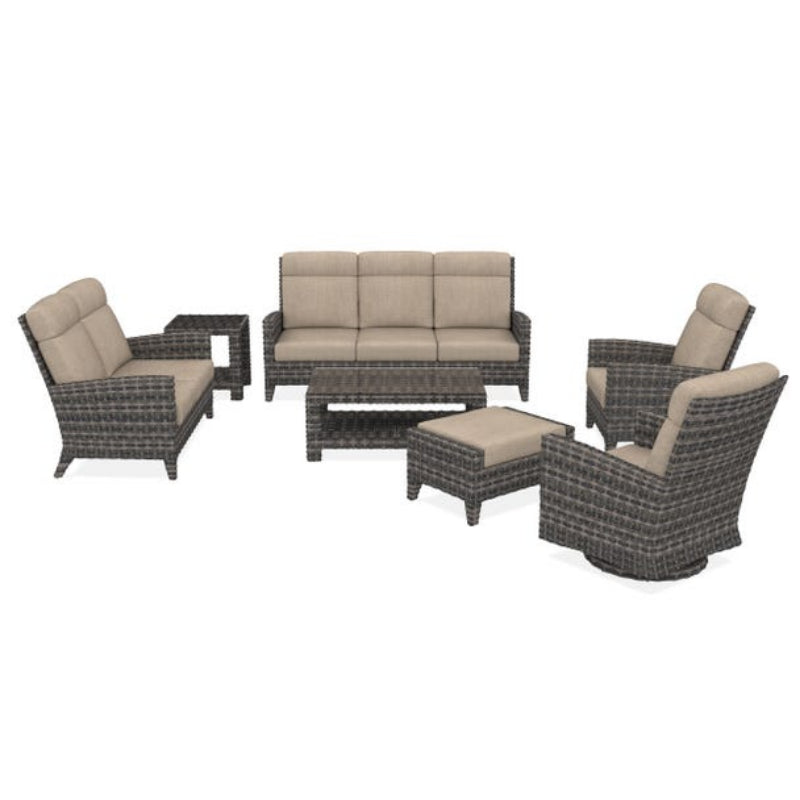 Forever Patio Cavalier Wicker Outdoor 7-Person Ultimate Patio Set
