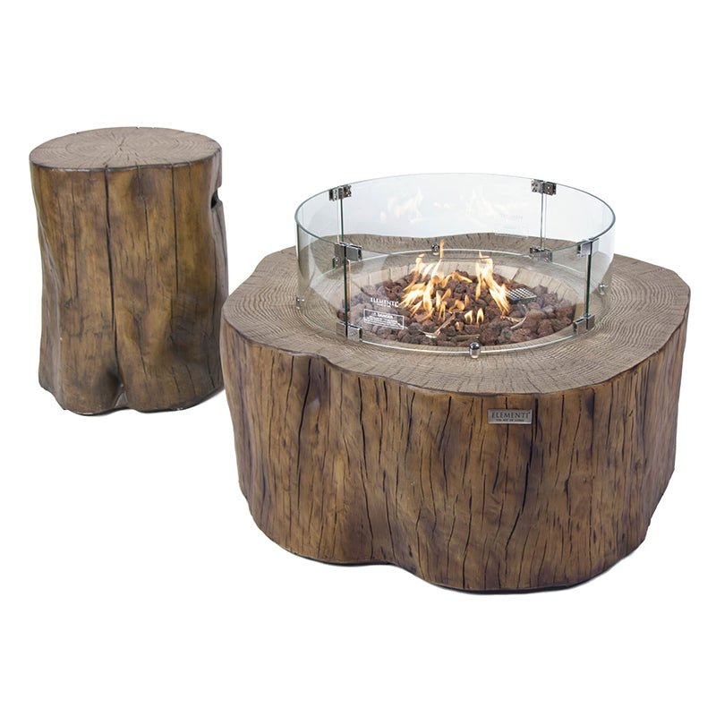 Elementi Manchester Glass Fiber Reinforced Concrete Outdoor Fire Pit Table