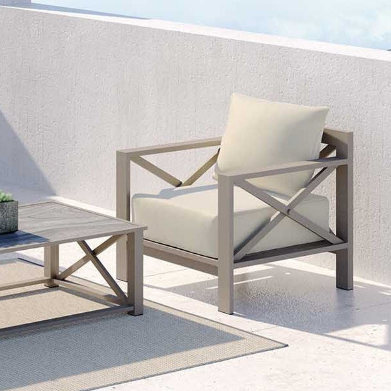 DecoScape Dynasty Aluminum Outdoor Club Chair