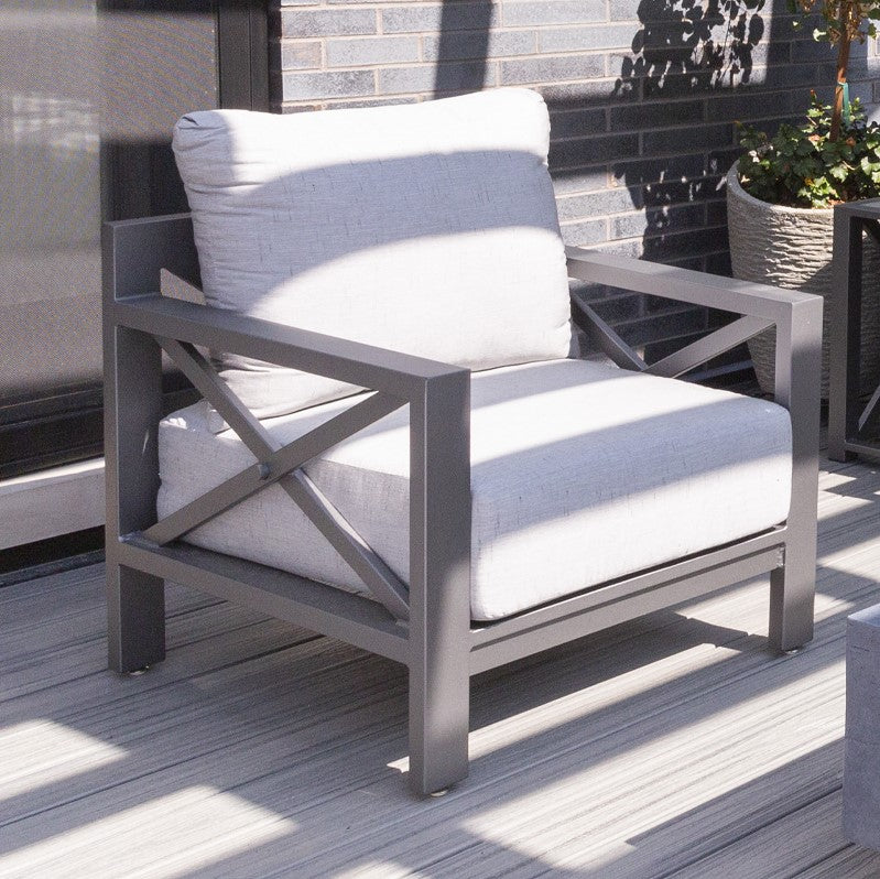 DecoScape Dynasty Aluminum Outdoor Club Chair