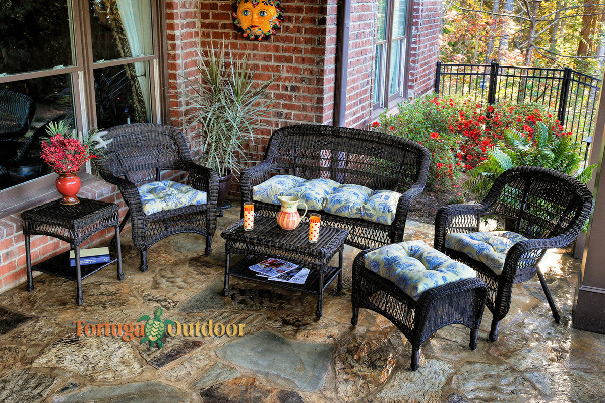 Tortuga Outdoor Portside Resin Wicker 6 Piece Patio Set