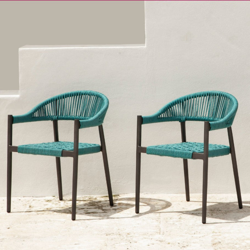 DecoScape Skye Aluminum Outdoor Dining Arm Chair