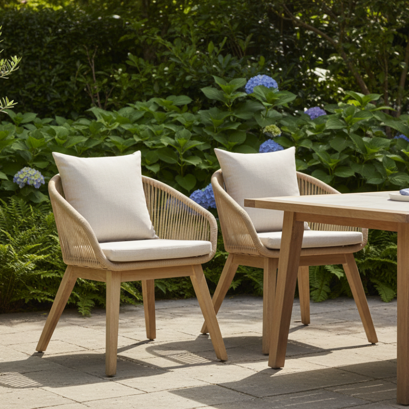 Panama Jack Cabo Wicker Outdoor Dining Armchairs (Set of 2)