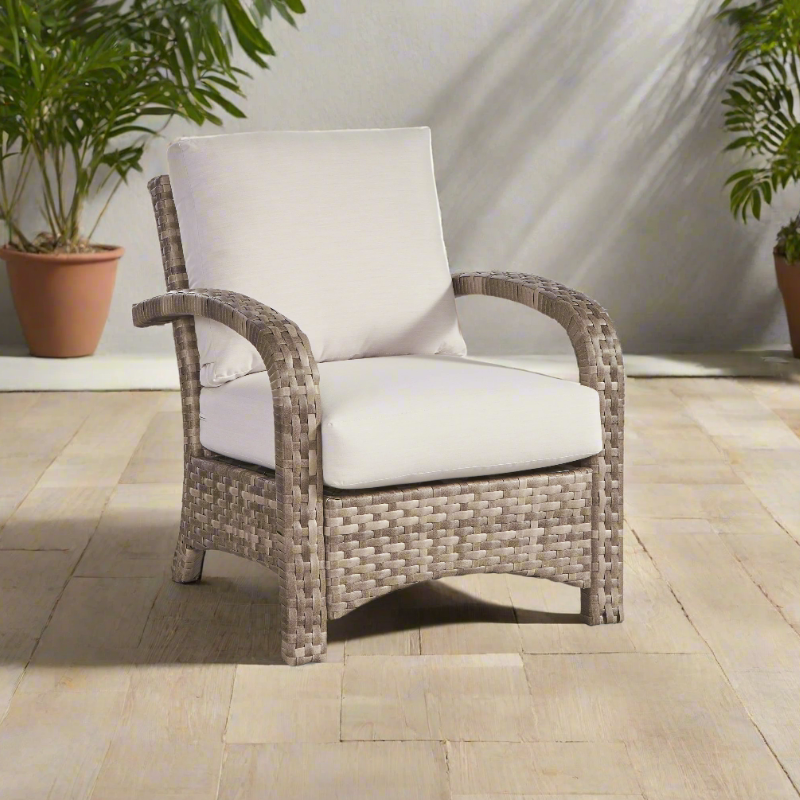 South Sea Rattan Driftwood Bay Wicker Outdoor Bay Chair