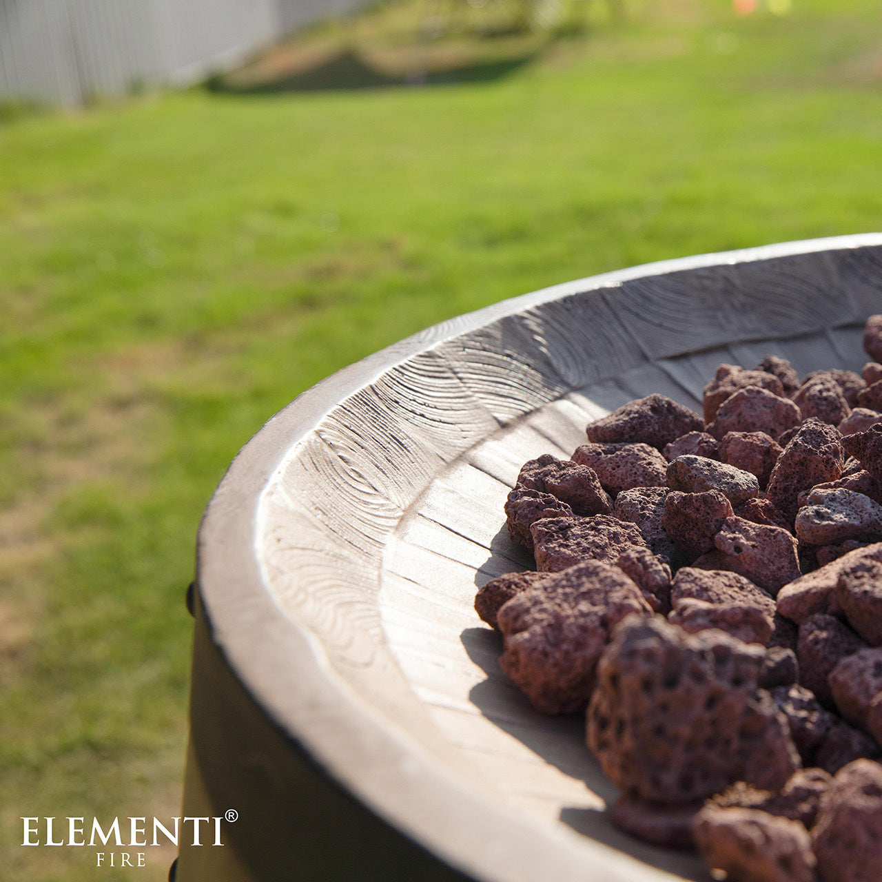 Elementi Napa Barrel Fire Pit - Redwood