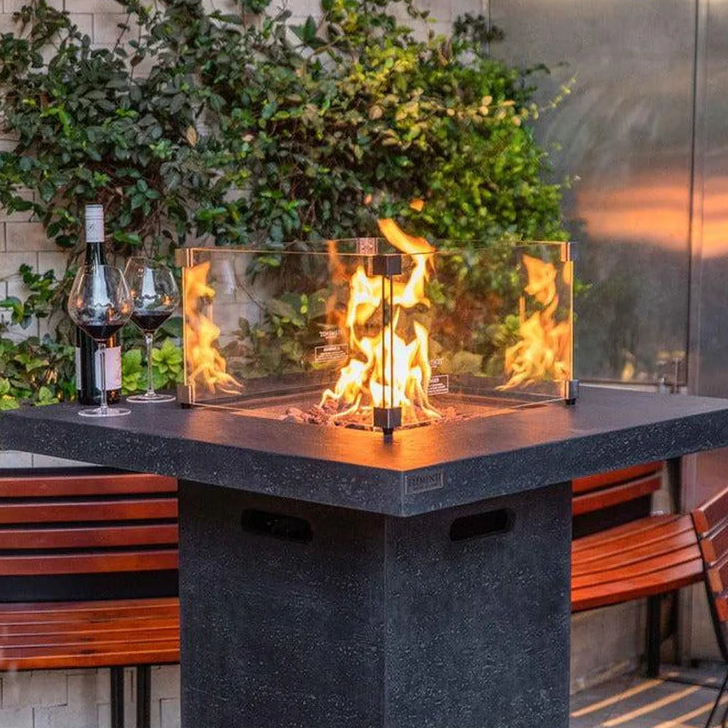 Elementi Montreal 34” Bar Height Concrete Fire Table