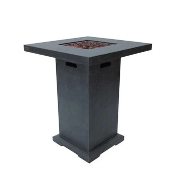 Elementi Montreal 34” Bar Height Concrete Fire Table