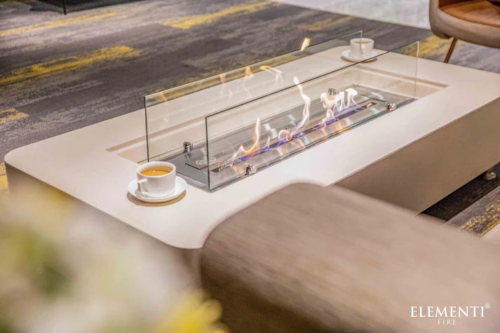 Elementi Sydney 30" Rectangle Concrete Ethanol Fire Table