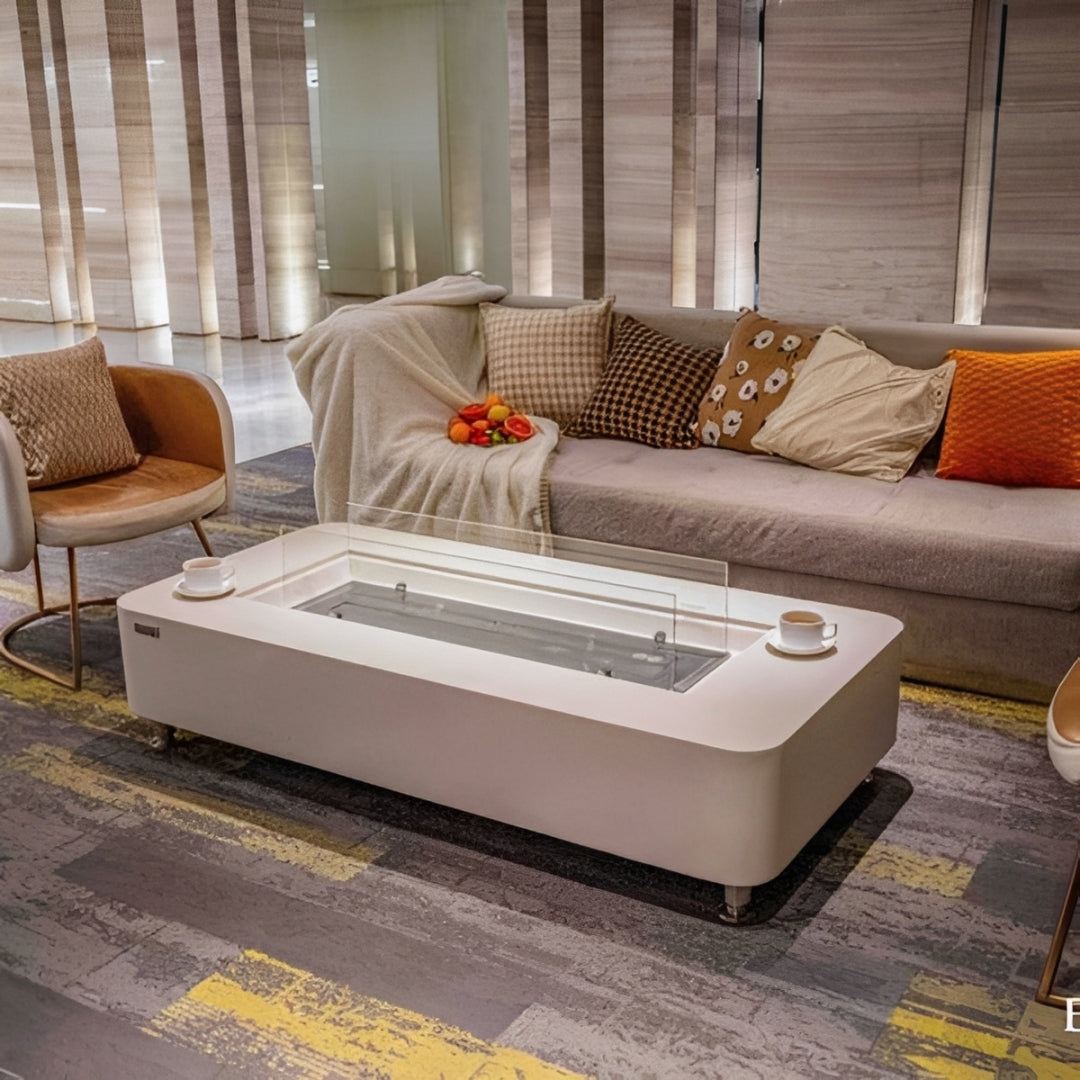Elementi Sydney 30" Rectangle Concrete Ethanol Fire Table