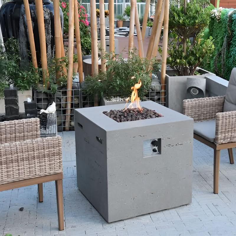 Elementi Ellington Glass Fiber Reinforced Concrete Outdoor Fire Table