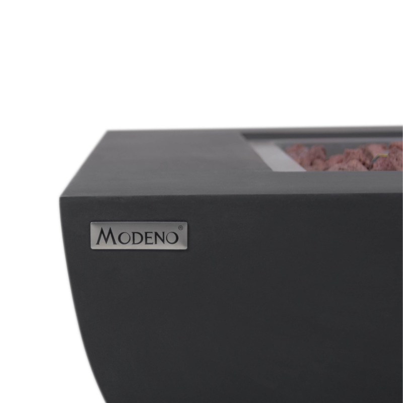 Elementi Modeno Aurora Glass Fiber Reinforced Concrete Outdoor Fire Table