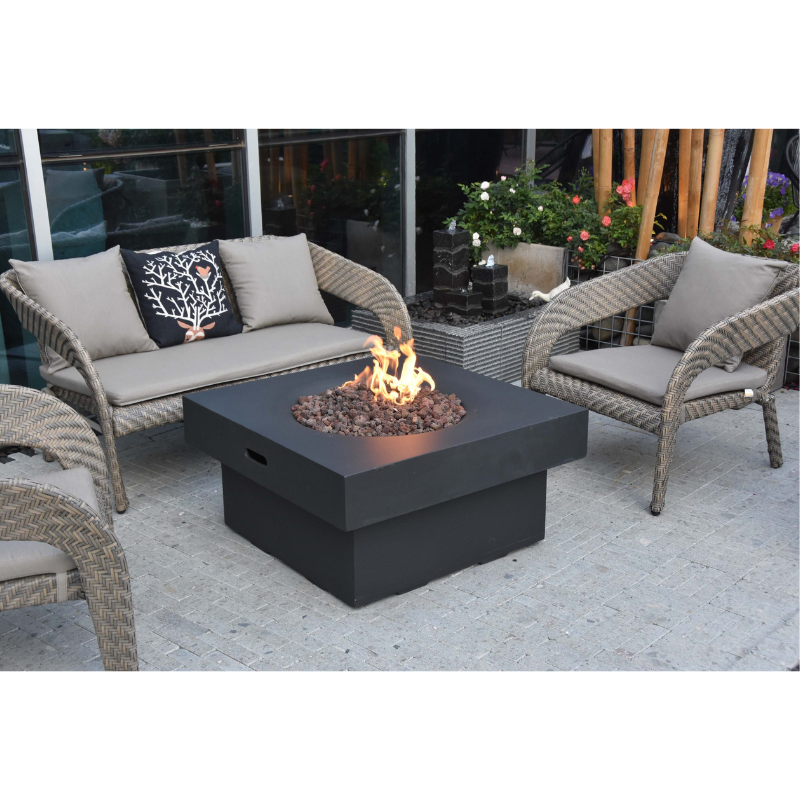 Elementi Modeno Branford Glass Fiber Reinforced Concrete Outdoor Fire Table