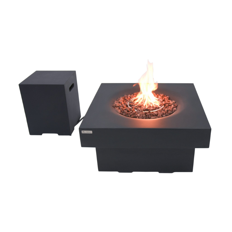 Elementi Modeno Branford Glass Fiber Reinforced Concrete Outdoor Fire Table
