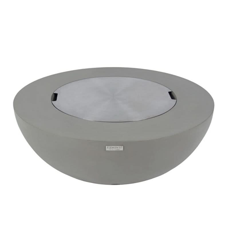 Elementi Lunar Bowl Glass Fiber Reinforced Concrete Outdoor Fire Table