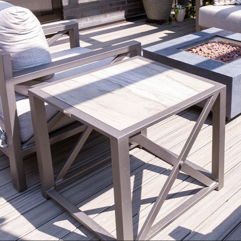 DecoScape Dynasty Aluminum Outdoor End Table