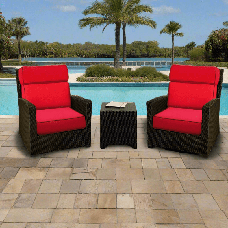 Northcape three piece wicker rocker chat set hotsell