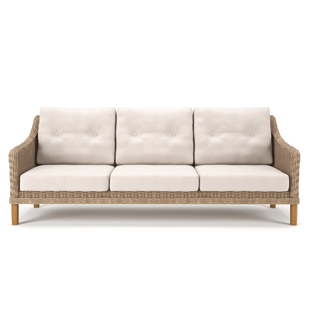 Forever Patio Carlisle Woven Wicker Outdoor 3-Person Sofa