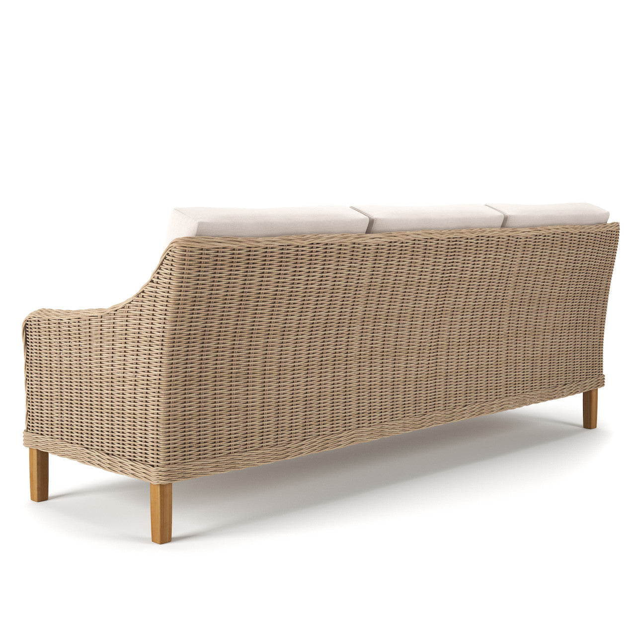 Forever Patio Carlisle Woven Wicker Outdoor 3-Person Sofa