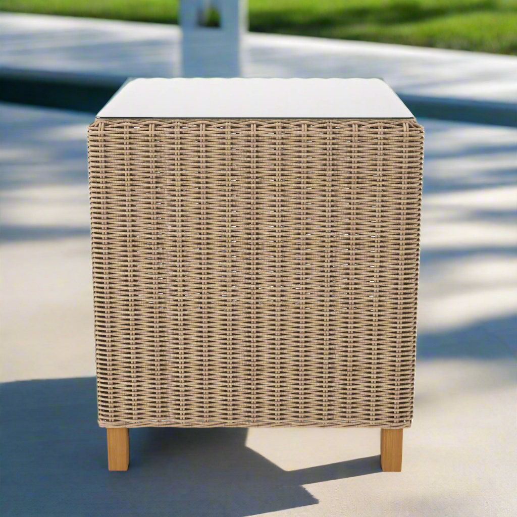 Forever Patio Carlisle Woven Wicker Outdoor End Table
