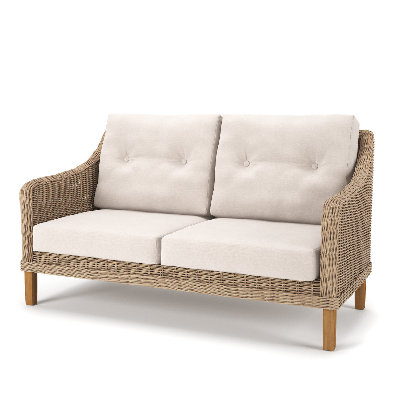 Forever Patio Carlisle Woven Wicker Outdoor Loveseat