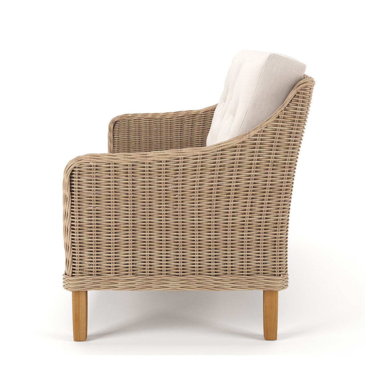 Forever Patio Carlisle Woven Wicker Outdoor Loveseat
