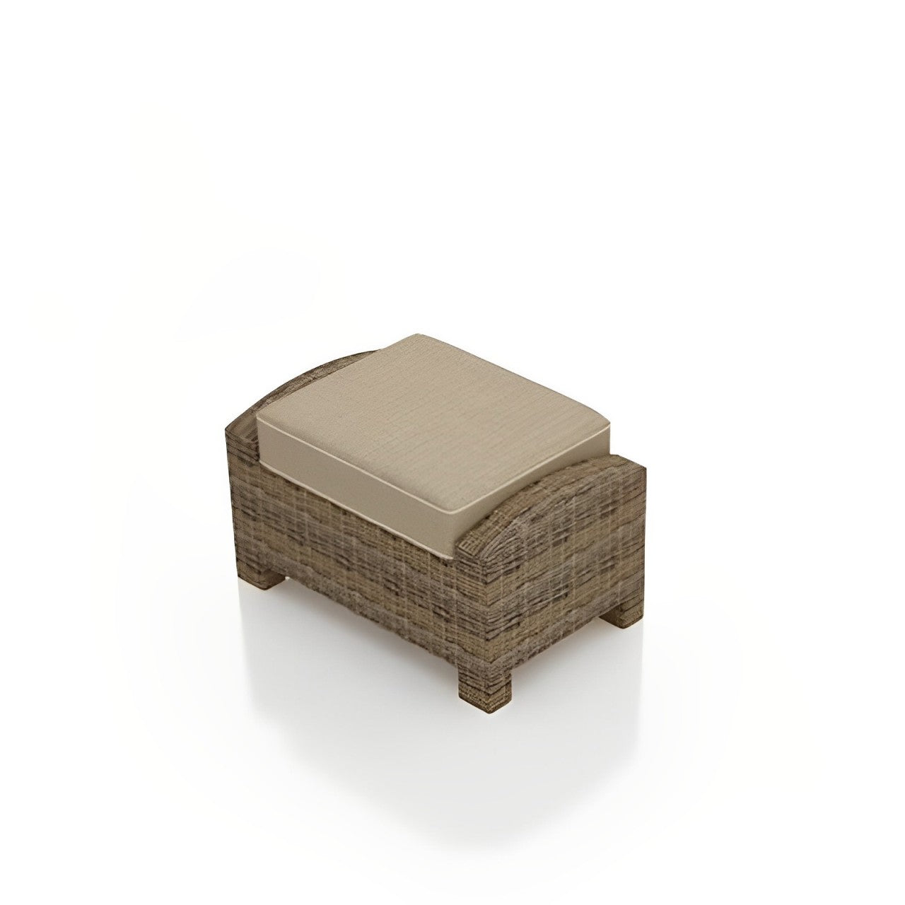 Forever Patio Cypress Wicker Rectangular Ottoman