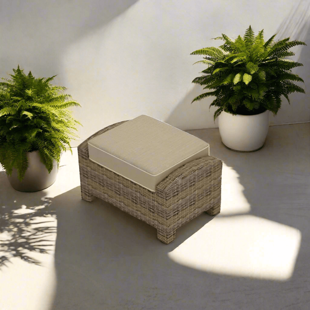 Forever Patio Cypress Wicker Rectangular Ottoman