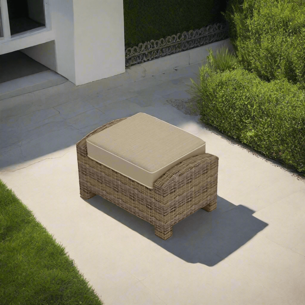 Forever Patio Cypress Wicker Rectangular Ottoman