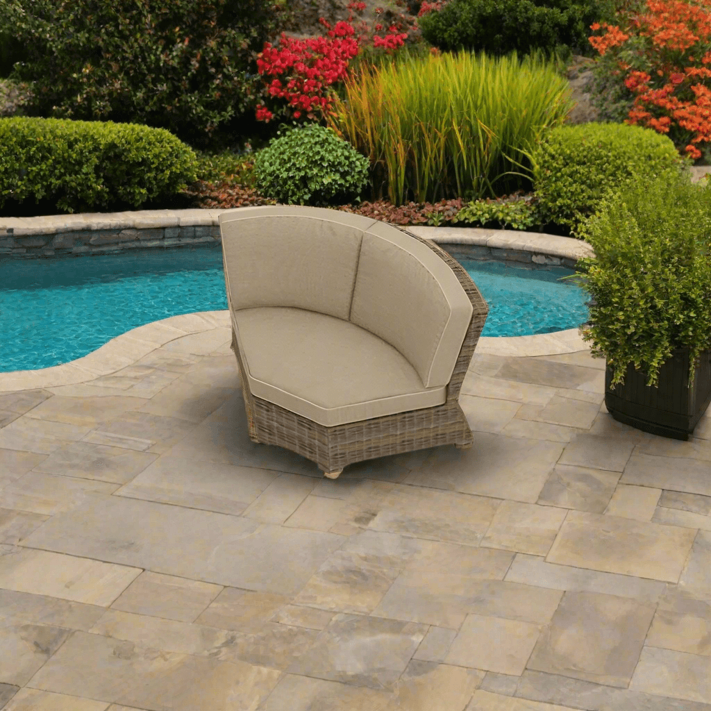Forever Patio Cypress Wicker Sectional 45 Degree Corner Chair