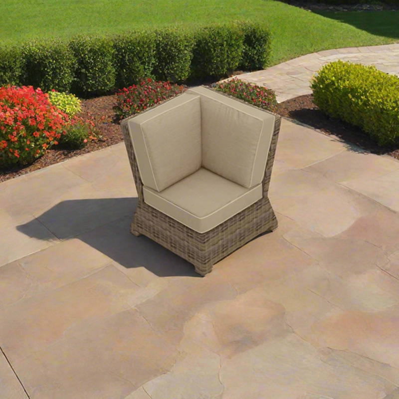 Forever Patio Cypress Wicker Sectional 90 Degree Corner Chair