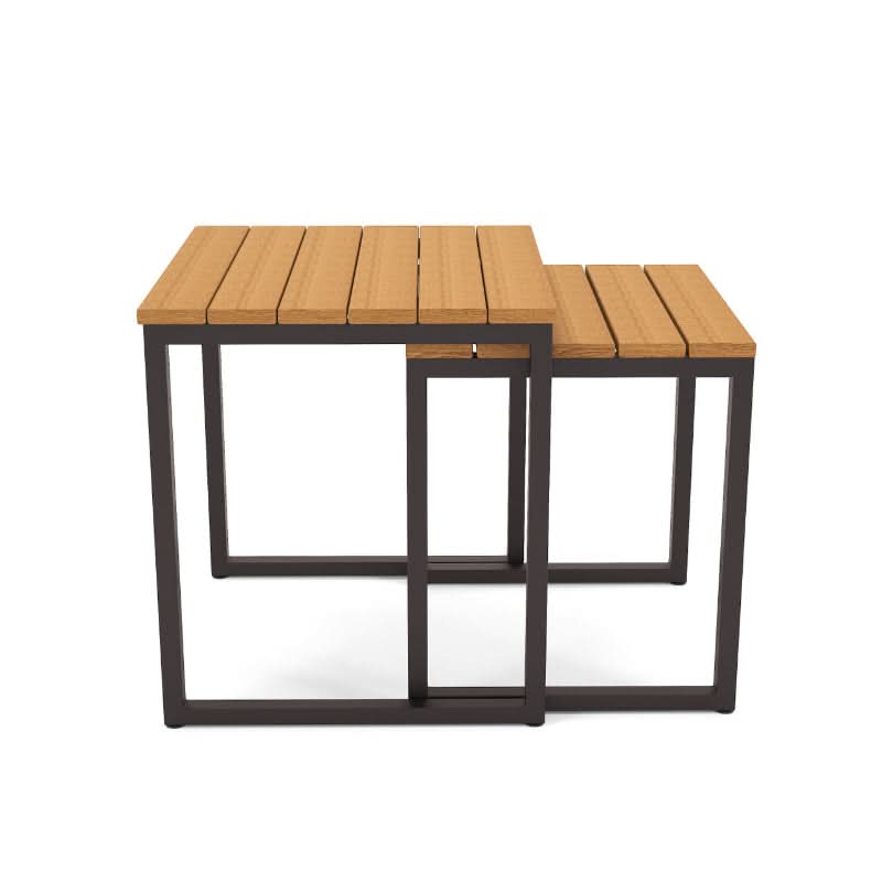 Forever Patio Hanover Aluminum Outdoor Nesting Tables (Set of 2 Tables)