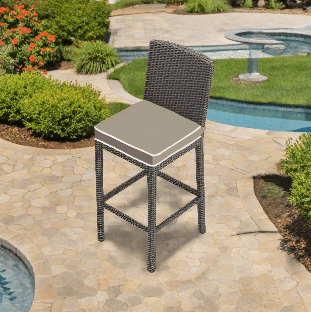 Forever Patio Universal Woven 30" Armless Bar Stool - Flat Weave
