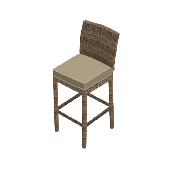 Forever Patio Universal Woven 30" Armless Bar Stool - Premium Weave