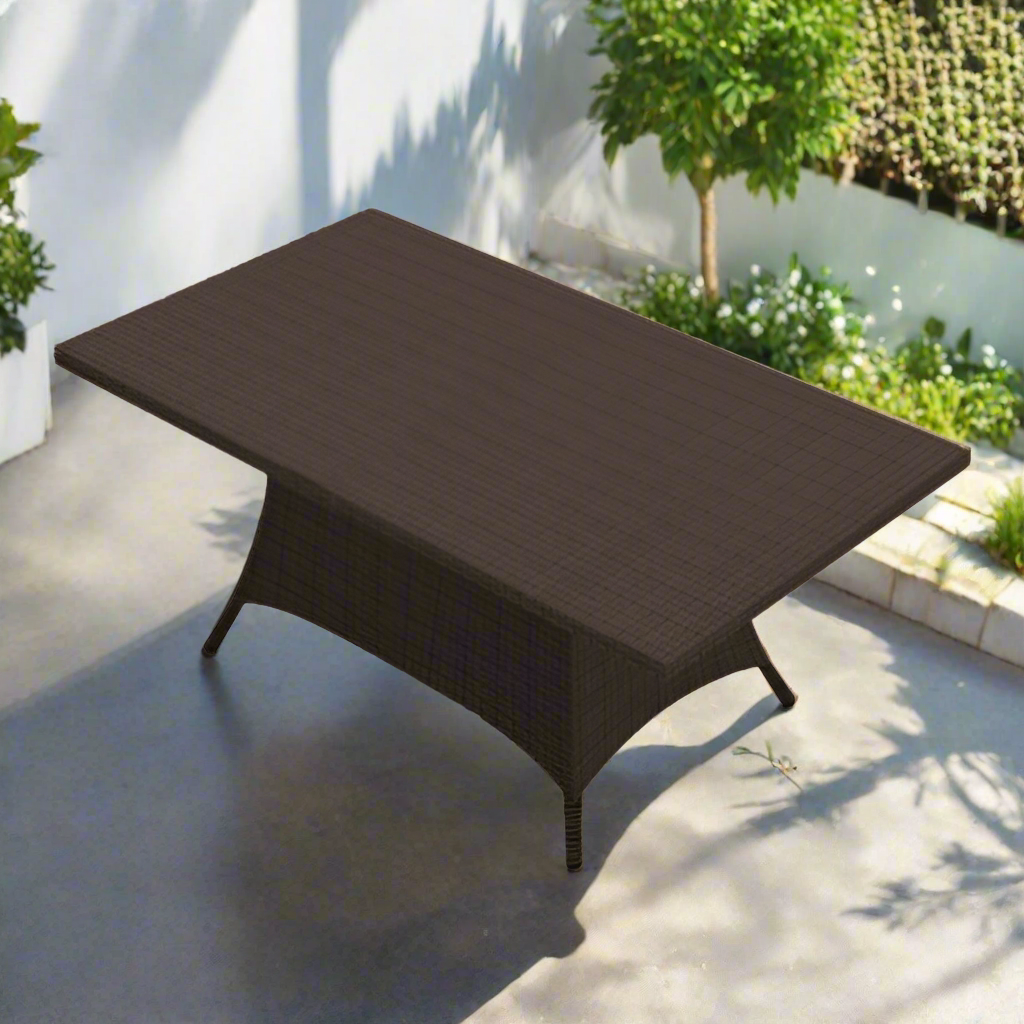 Forever Universal Woven 42" x 72" Rectangle Dining Table - Flat Weave