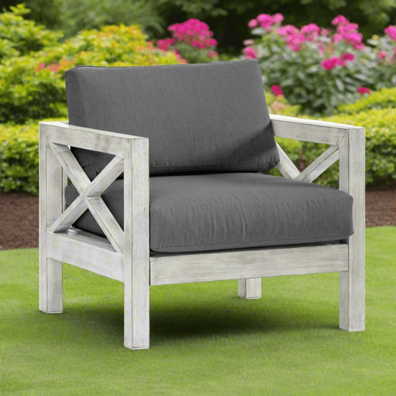 South Sea Rattan Farlowe Aluminum Outdoor Club Chair