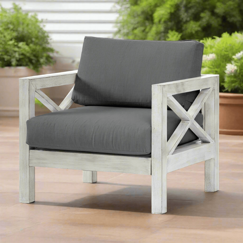 South Sea Rattan Farlowe Aluminum Outdoor Club Chair