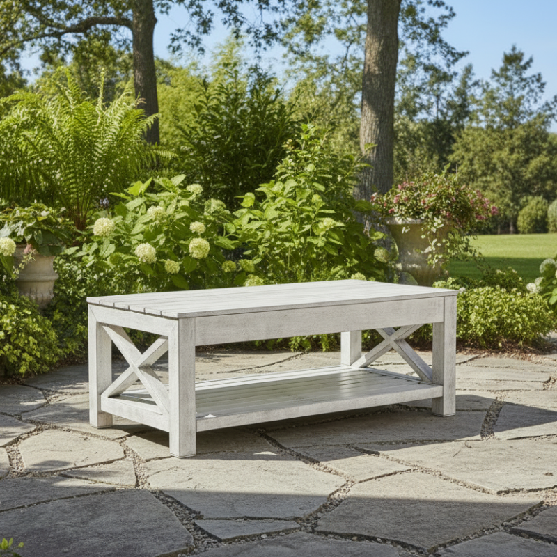 South Sea Rattan Farlowe Aluminum Outdoor Coffee Table