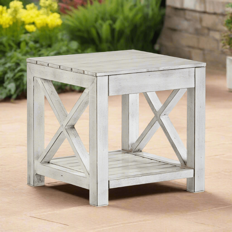 South Sea Rattan Farlowe Aluminum Outdoor End Table