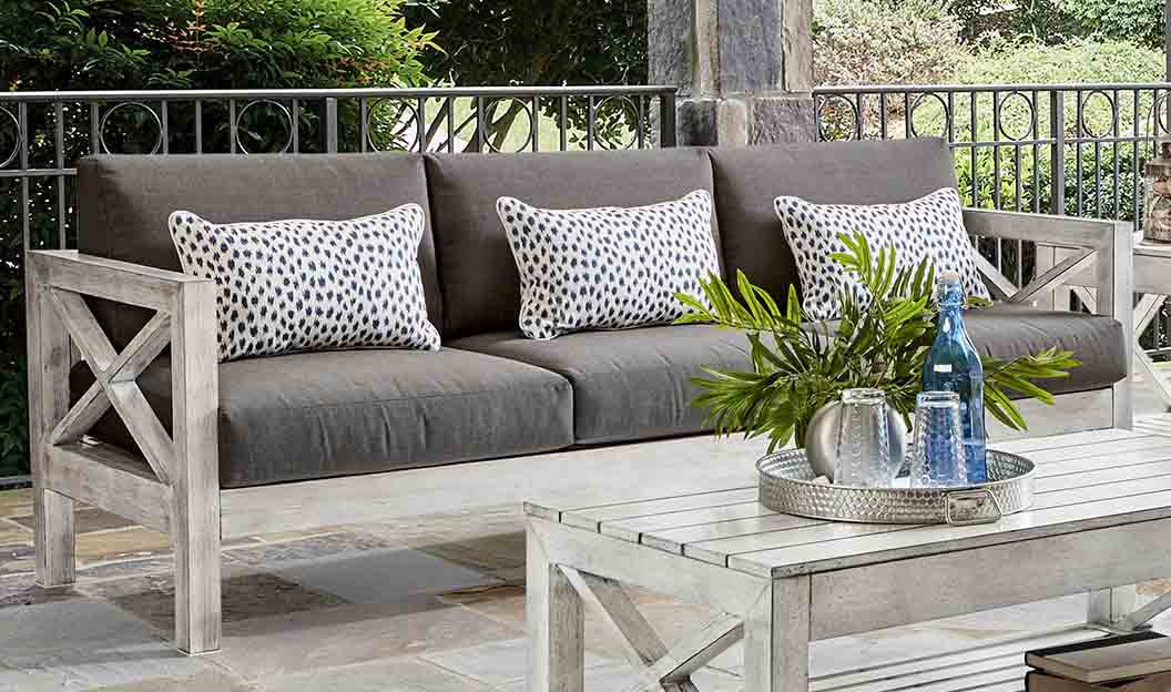 South Sea Rattan Farlowe Aluminum Outdoor 6-Person Living Set